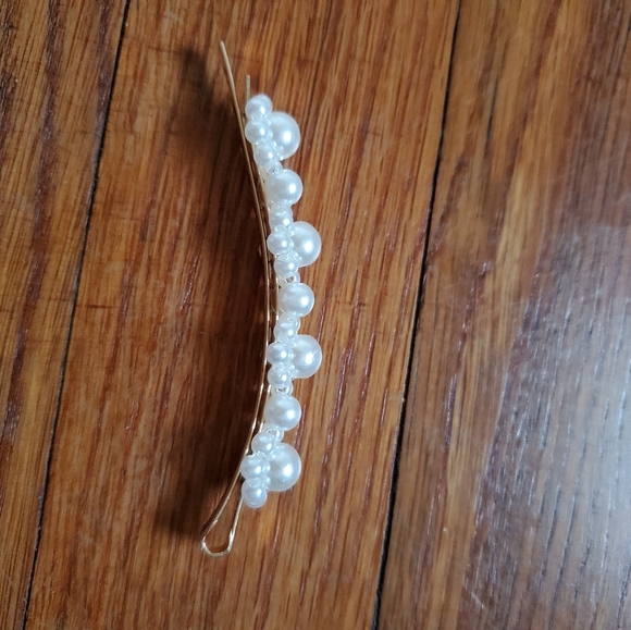 5/$15 XLarge Faux Pearl Hair Clip Barette Trendy - Picture 3 of 5